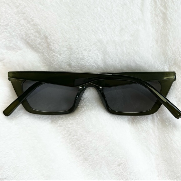 Accessories Olive Green Cat Eye Sunglasses Poshmark